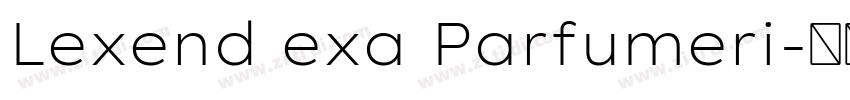 Lexend exa Parfumeri字体转换